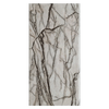Close-up of a polished white marble slab featuring intricate grey and brown veining, showcasing its natural elegance. PVC Ceiling Panel (16073)