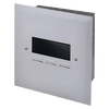 A white wall-mounted panel with a rectangular display and three buttons, designed for electronic control or monitoring. Its Called Flush DB Board 12way Din