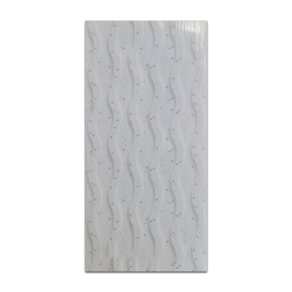 White PVC Ceiling With Wavy Patterns