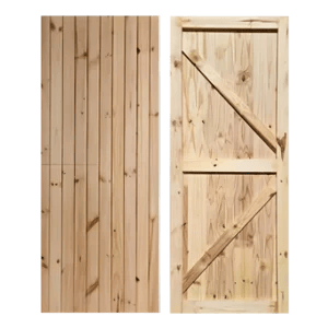 Pine Full Door Open Back