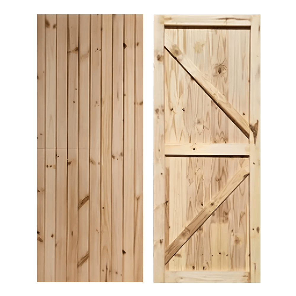 Pine Full Door Open Back