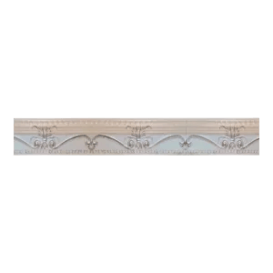 T-Series Cornice | White And Silver | 4 In Pack | T23ws