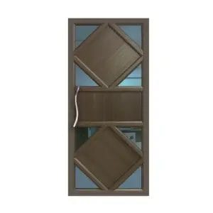 Aluminium Fancy Single Door – Full Panel - Mwd55