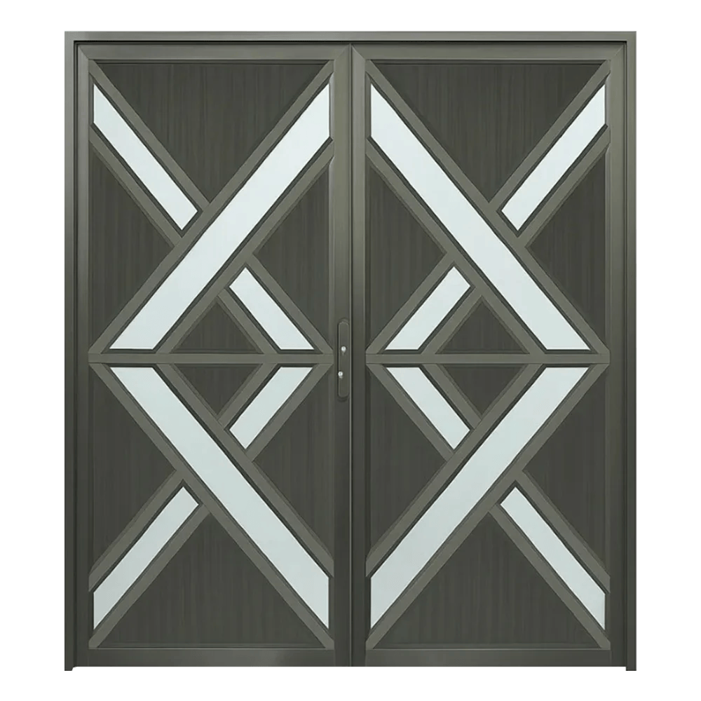 Aluminium Double Door | Fancy Design | 1.8M x 2.1M