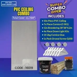 Pvc Ceiling Combo | 11.70M² | 16019