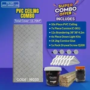 Pvc Ceiling Combo | 11.70M² | 16033