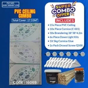 Pvc Ceiling Combo | 17.55M² | 16069