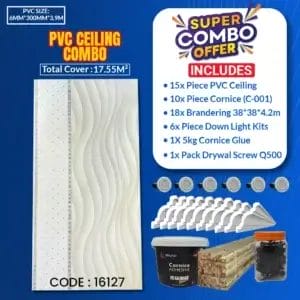 PVC Ceiling Combo | 17.55m² | 16127