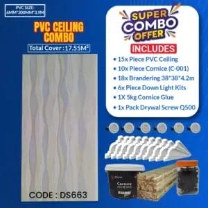 Pvc Ceiling Combo | 17.55M² | Ds663