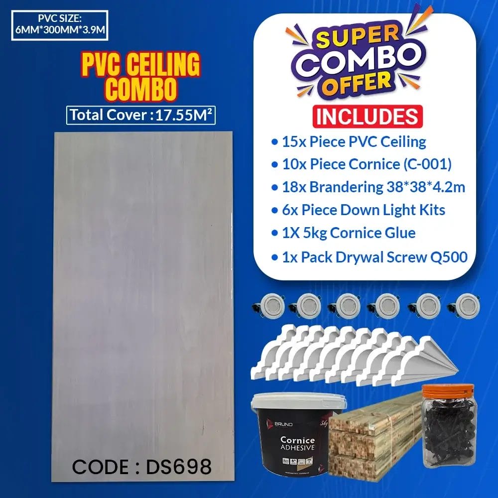 Pvc Ceiling Combo | 17.55M² | Ds698