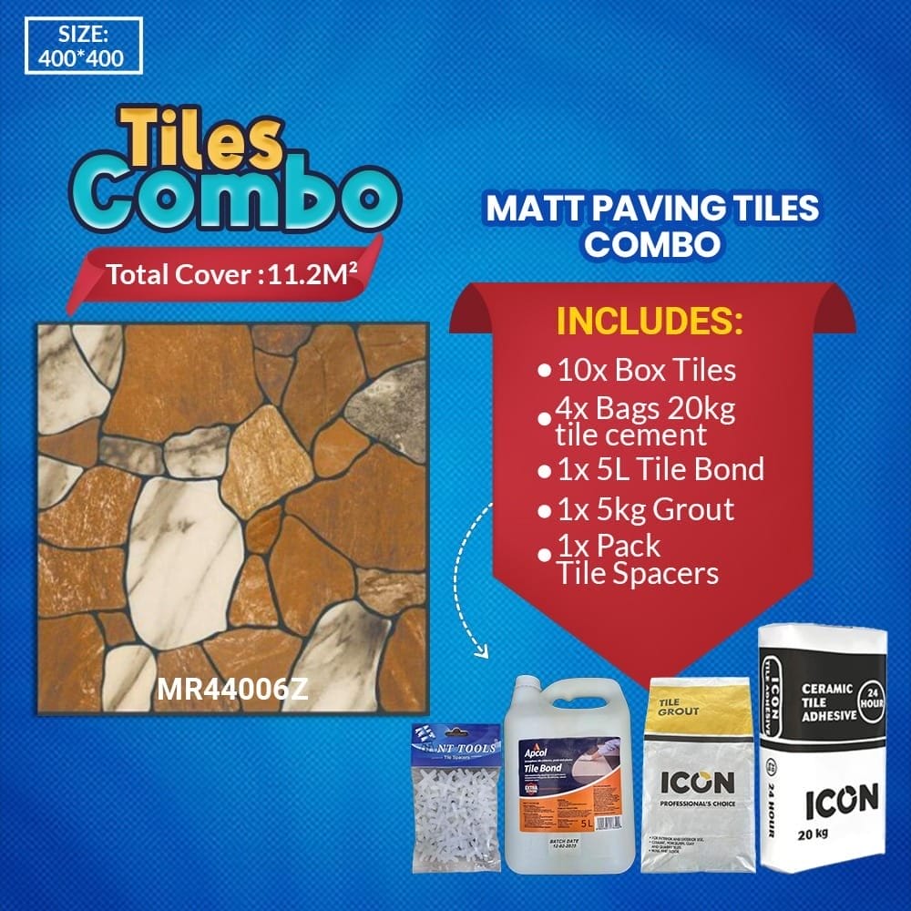 Matt Paving Floor Tiles Combo