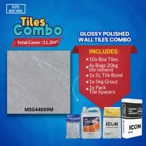 Wall Tiles Combo - Glossy Polished - Ceramic - 400X400mm | A-Grade | Msg44009m