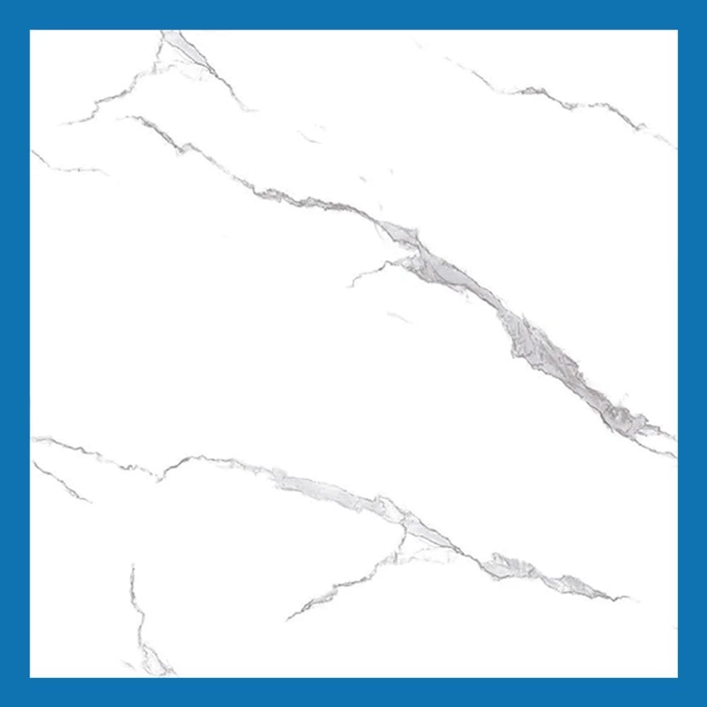 Carrara White Wall Tiles Glossy Polished Ceramic