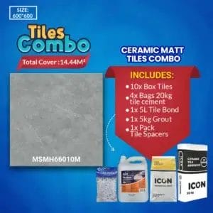 Matt Grey Floor Tile Combo