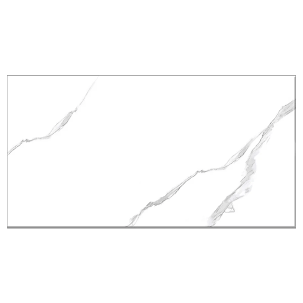 Carrara White Wall Tiles Glossy Polished Ceramic 300x600mm