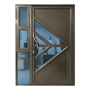Aluminium fancy Door with Sidelight