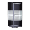 Pivot Shower Door With Stripe Design
