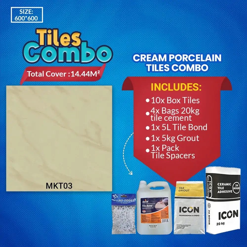 Ivory Light Cream Floor Tiles