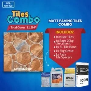 Matt Ceramic Floor Tile Combo - MSMM44101