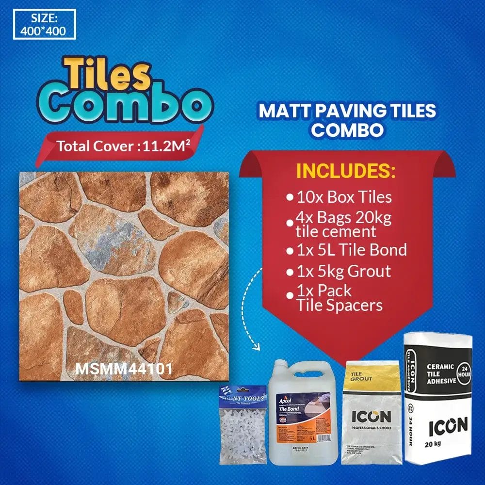 Matt Ceramic Floor Tile Combo - MSMM44101