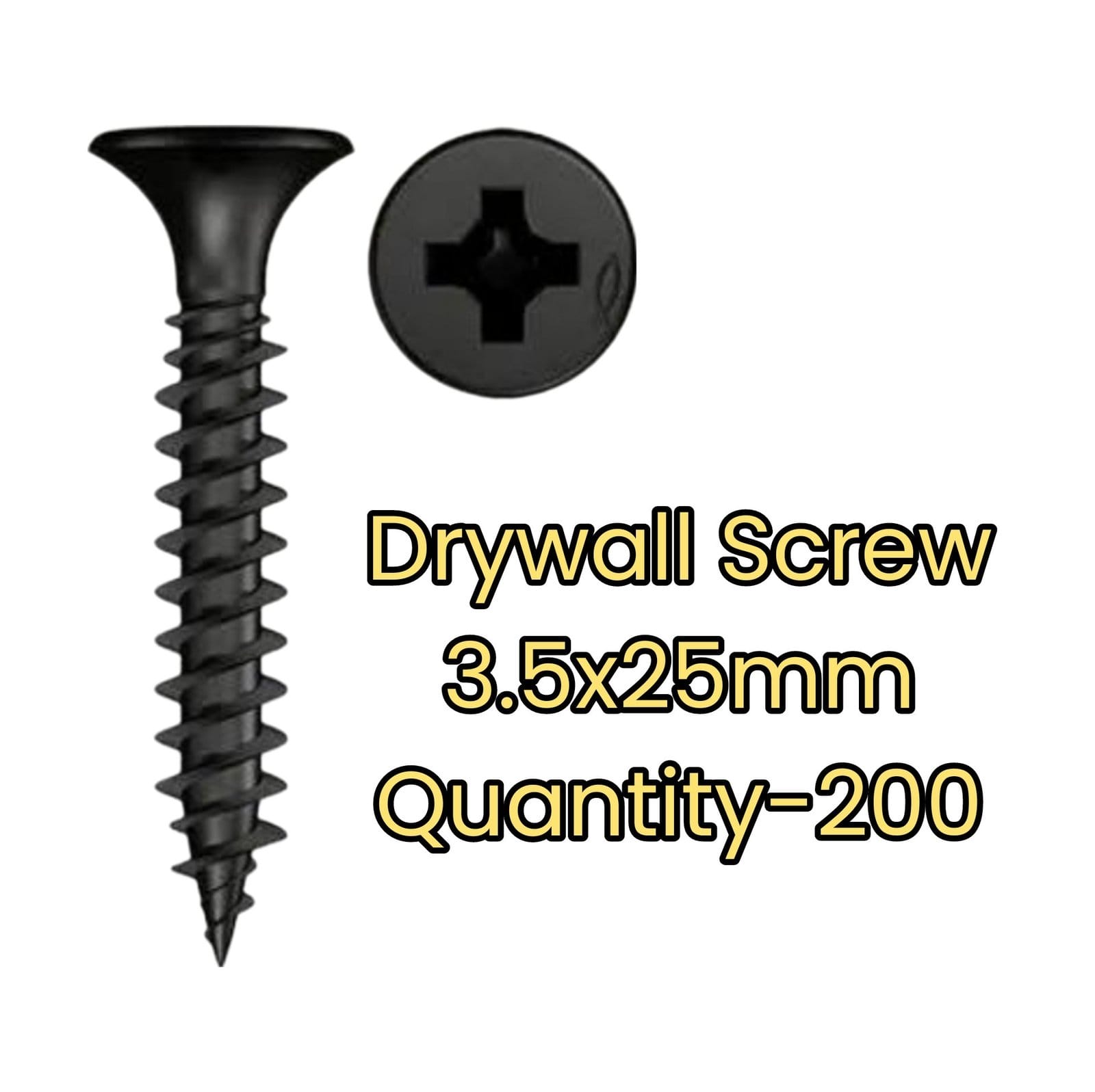 Drywall Screws Coarse Thread - 3.5x25mm - Q200
