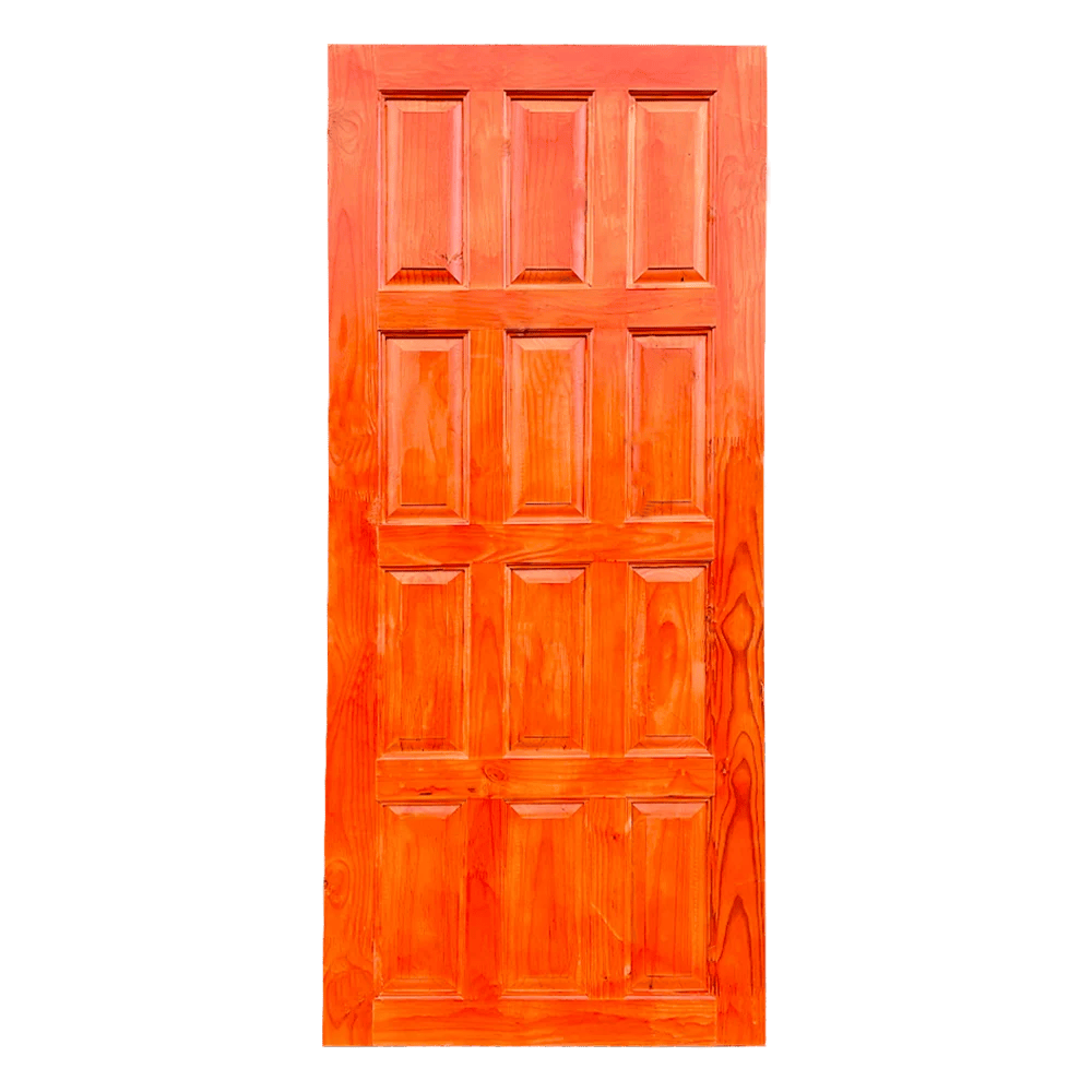 Pine Solid Door - 12Panel - Single Full Door.