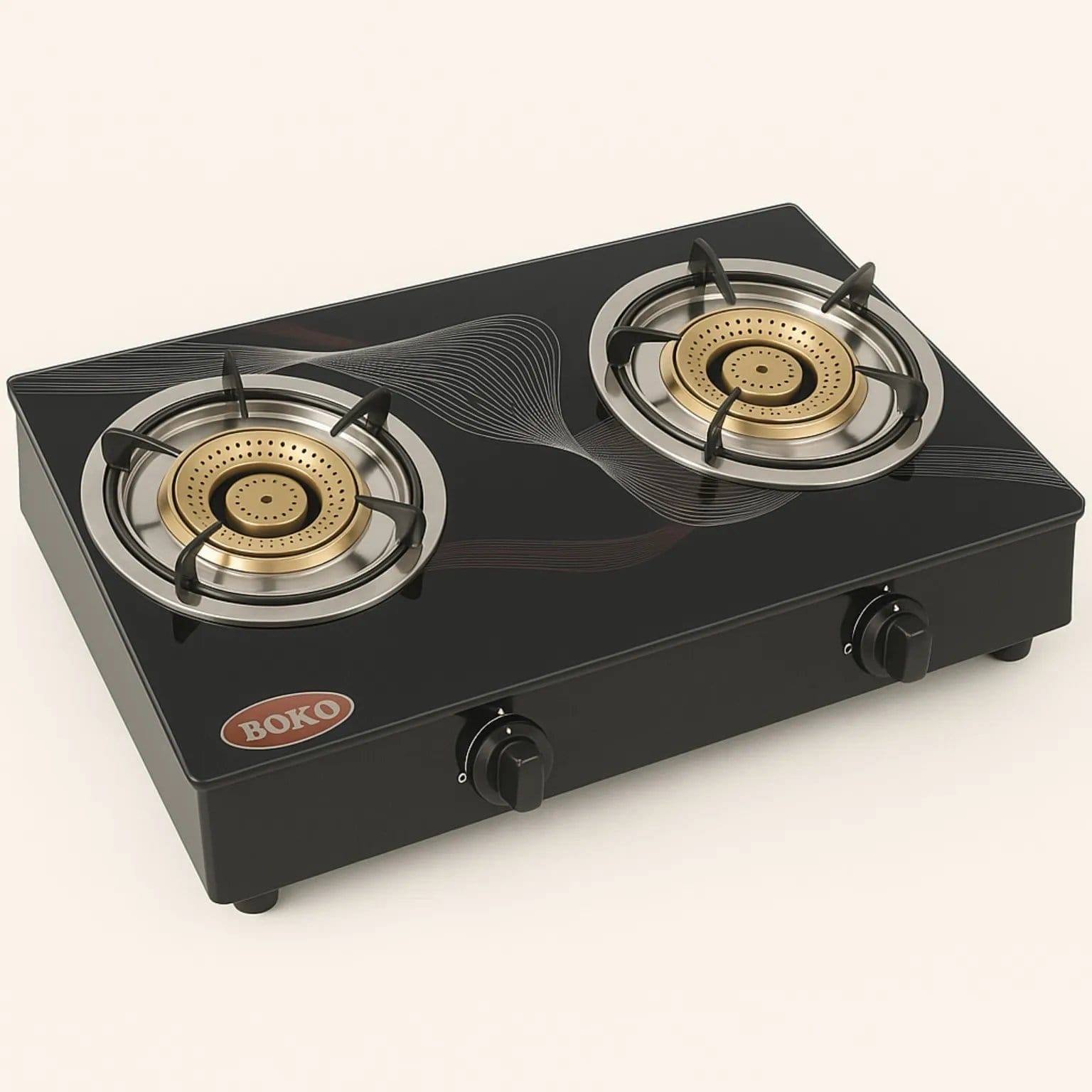 Boko 2 Plate Gas Stove Glass – Tempered Glass 2 Burner Stove