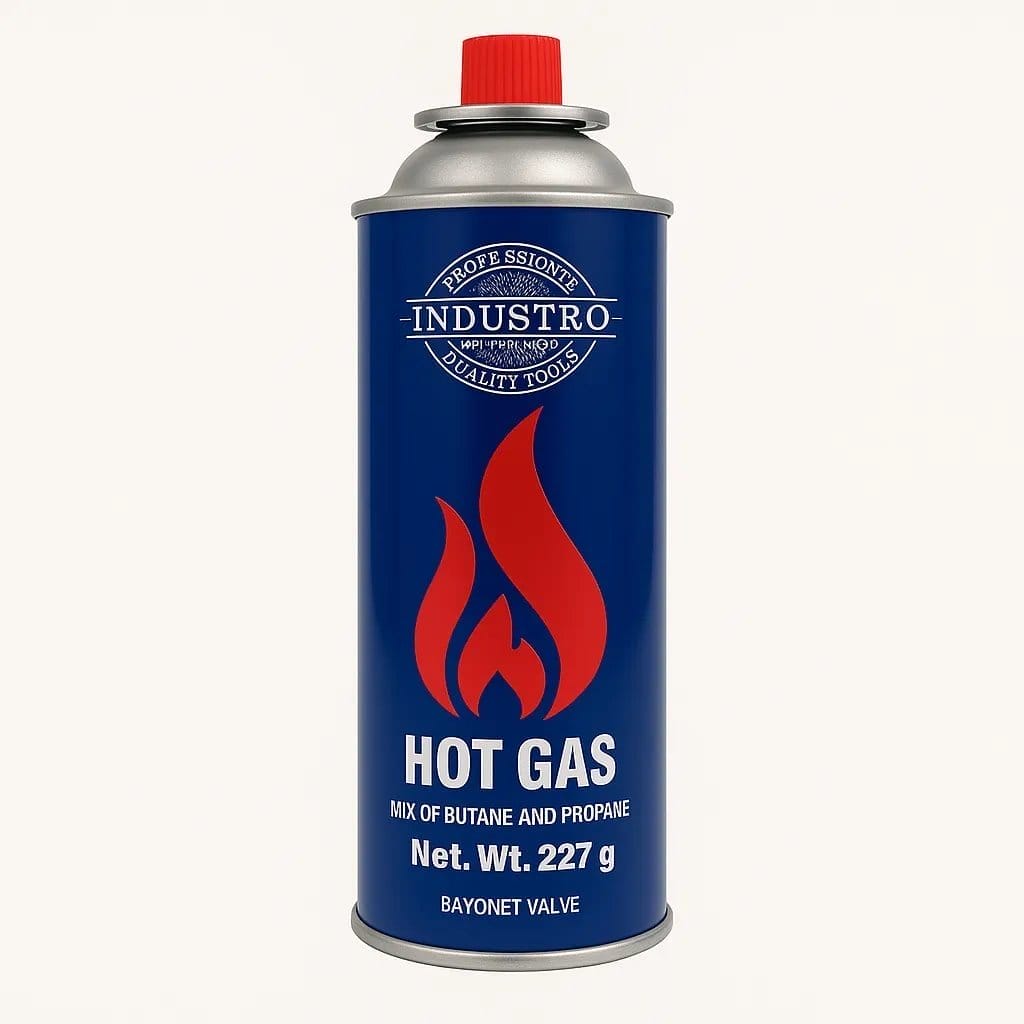 Industro Butane Gas Cartridge 227G – Portable Stove Fuel