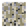 Mosaic Tiles – Grey And Black Marble | Mt015