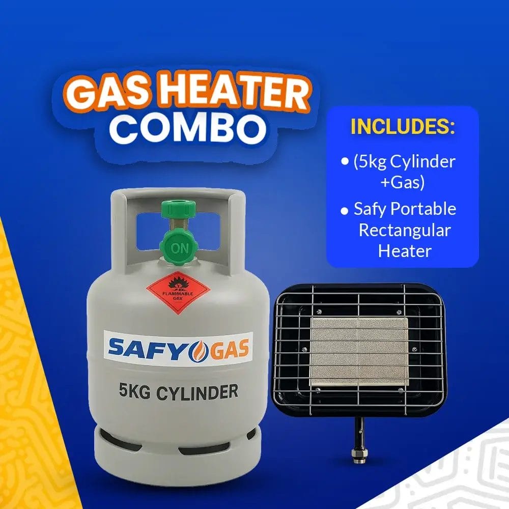 5KG Cylinder+Gas-Safy Portable Rectengular Heater