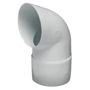 Downpipe Shoe Round 80mm White Pvc