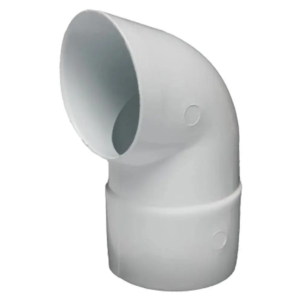 Downpipe Shoe Round 80mm White Pvc