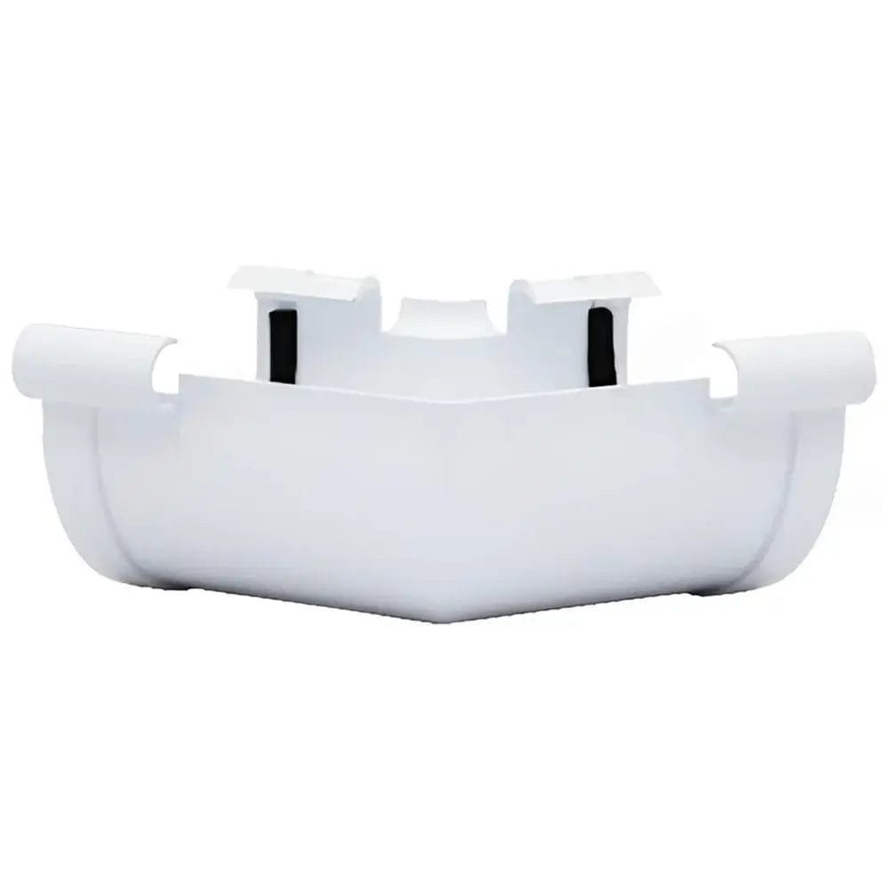 External Corner Half Round 45° White Pvc