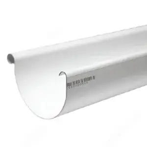 Gutter 3.0m Half Round White PVC