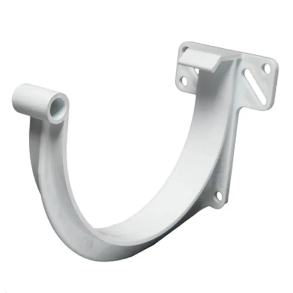 Gutter Bracket Half Round White Pvc