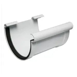 Gutter Half Round Union Clip White Pvc