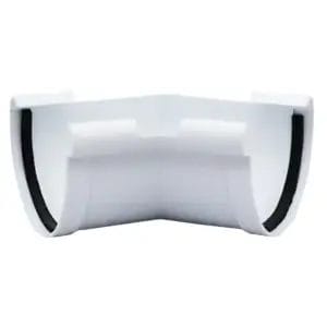 Internal Corner Half Round 45° White Pvc