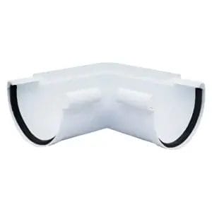 Internal Corner Half Round 90° White Pvc