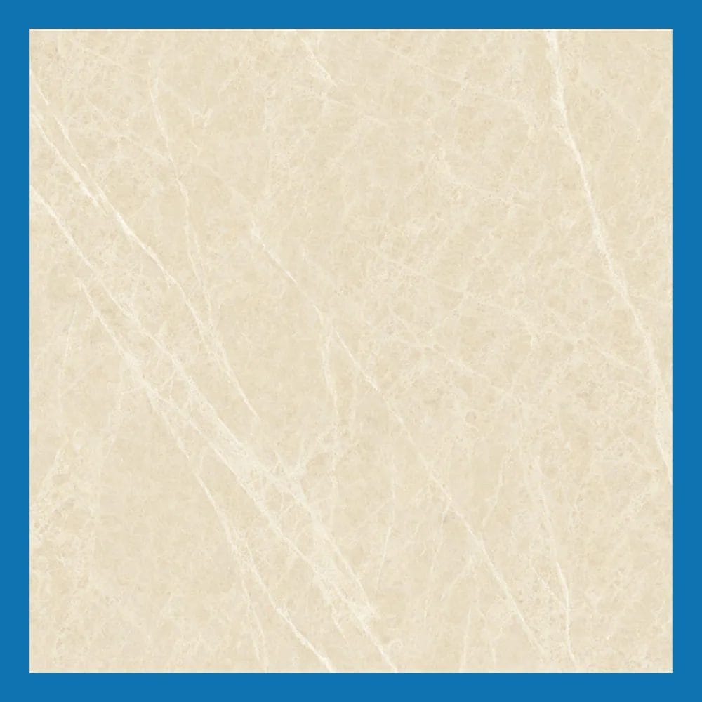 Light Ivory Glazed Polished Porcelain Tile
