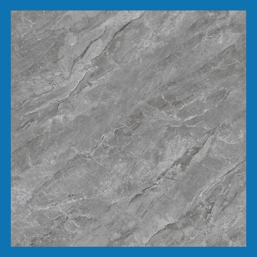 Dark Grey Polished Glazed Tile 600x600mm A-Grade