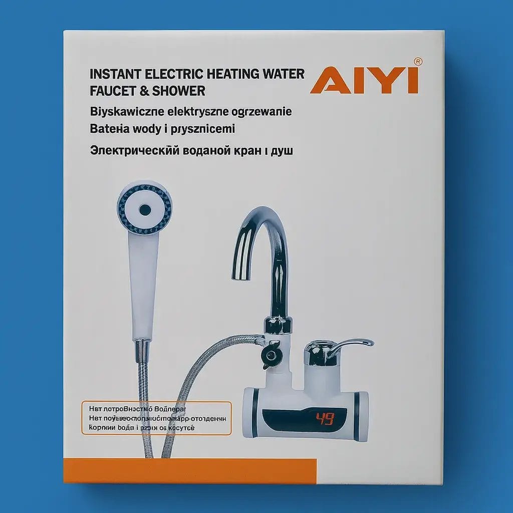 AIYI instant hot water heaters for showers with smart faucet and shower tap