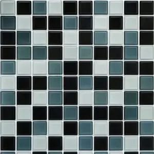 Modern Mosaic Tile – Blue and Black Pattern
