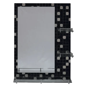 Black And Tourch Of Light Grey Mirror Bathroom 60*80Mm | Mir3203