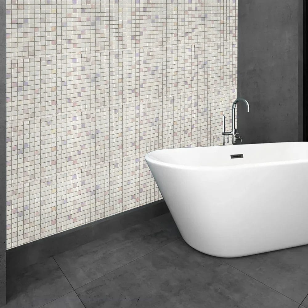Pearl Iridescent Mosaic Tile