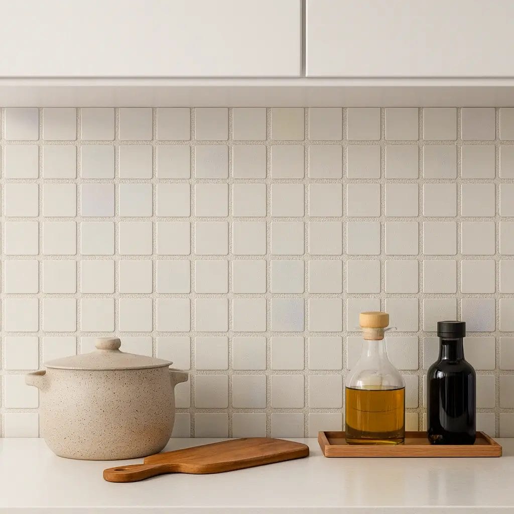 Pearl Iridescent Mosaic Tile