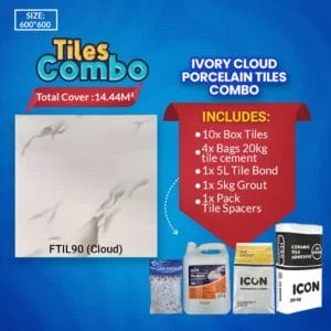 Ivory Cloud Porcelain Tiles