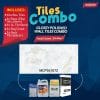 White 60x60cm High-Gloss Wall Tile Combo