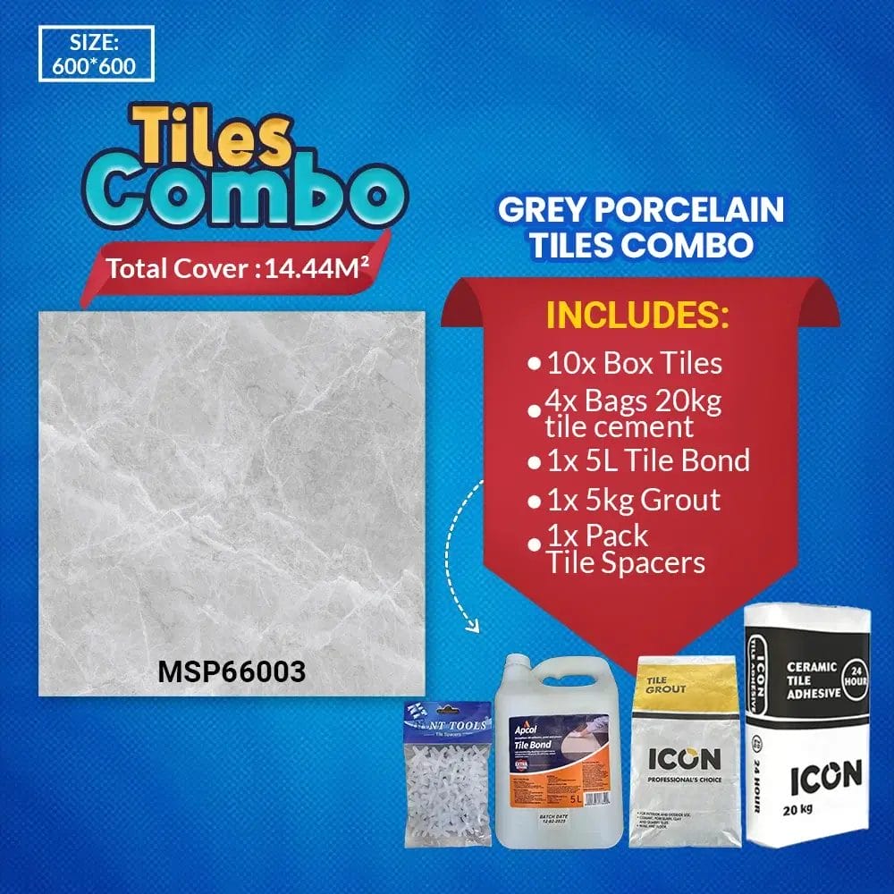 Floor Tile Combo Cloudy Grey