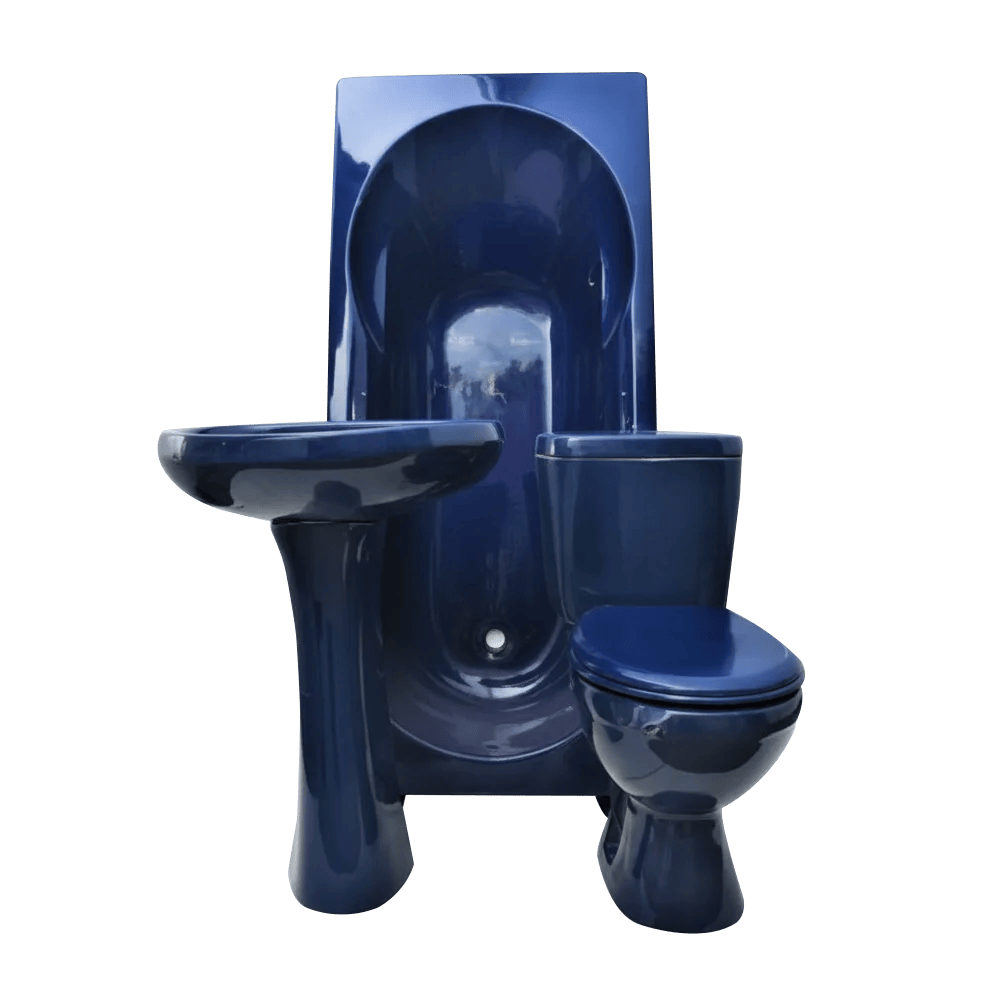 Deep Blue 7-Piece Bathroom Set