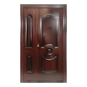 Metal entry door with sidelights